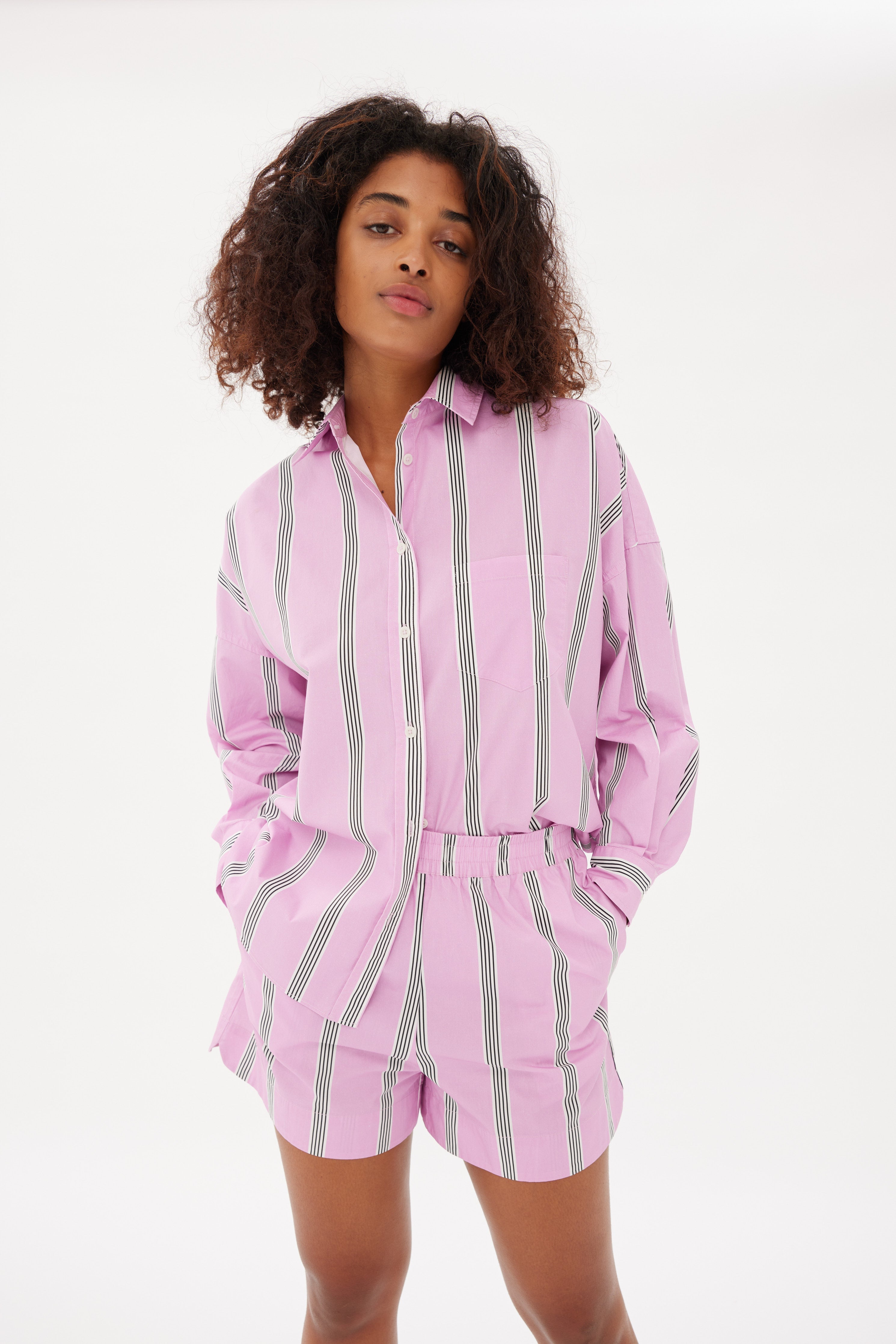 LMND | Chiara Shirt - Pink/White/Black