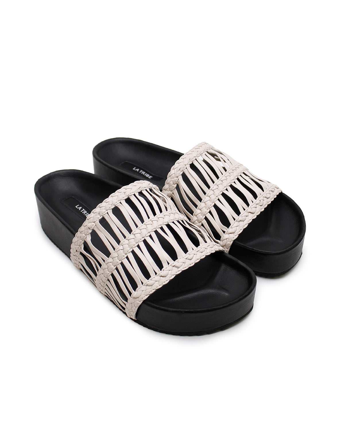 La Tribe | Lou Platform Slide - Mist/Black