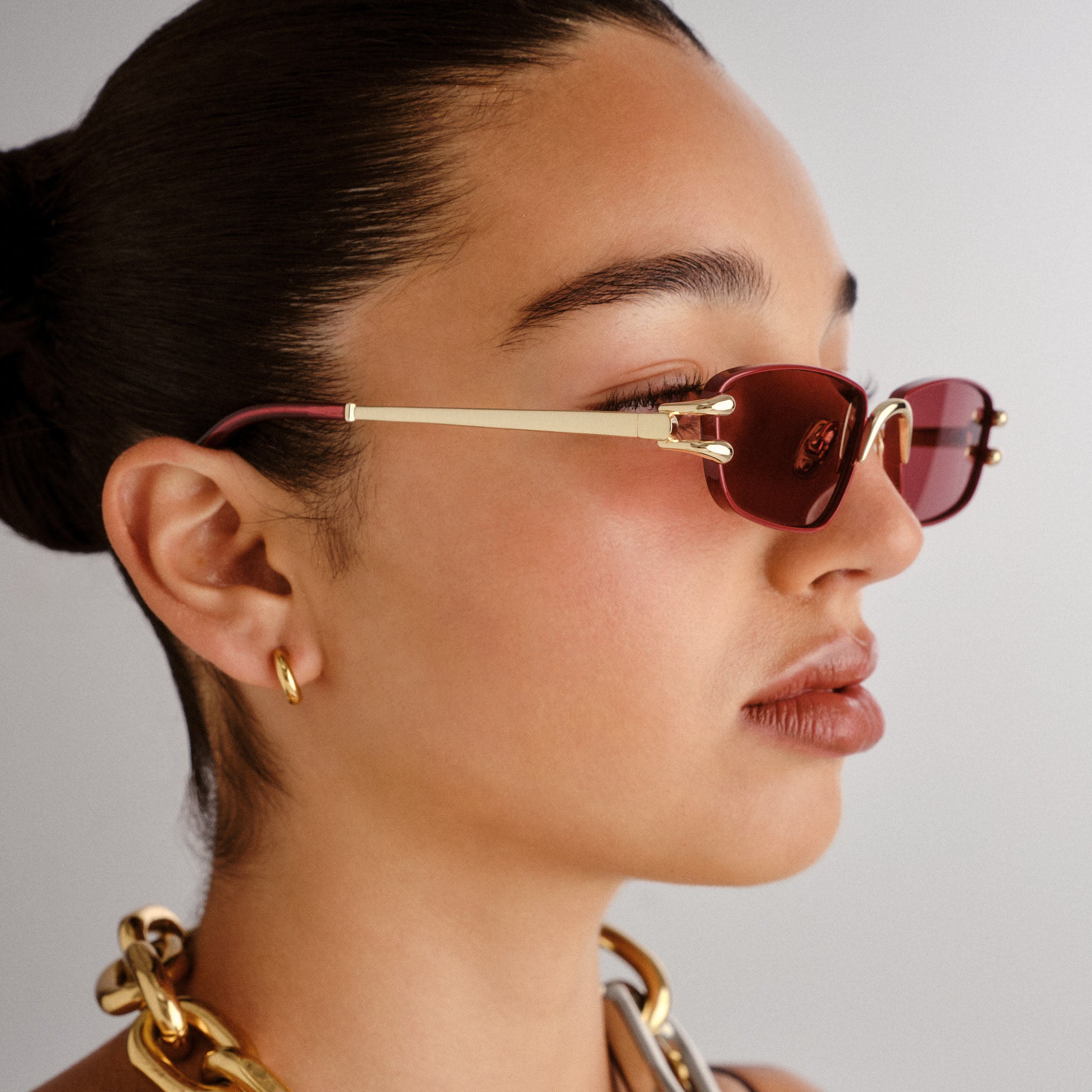 Le Specs | Numero Cinco - Bright Gold Burgundy