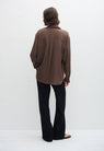 Matteau | Long Sleeve Silk Shirt - Truffle