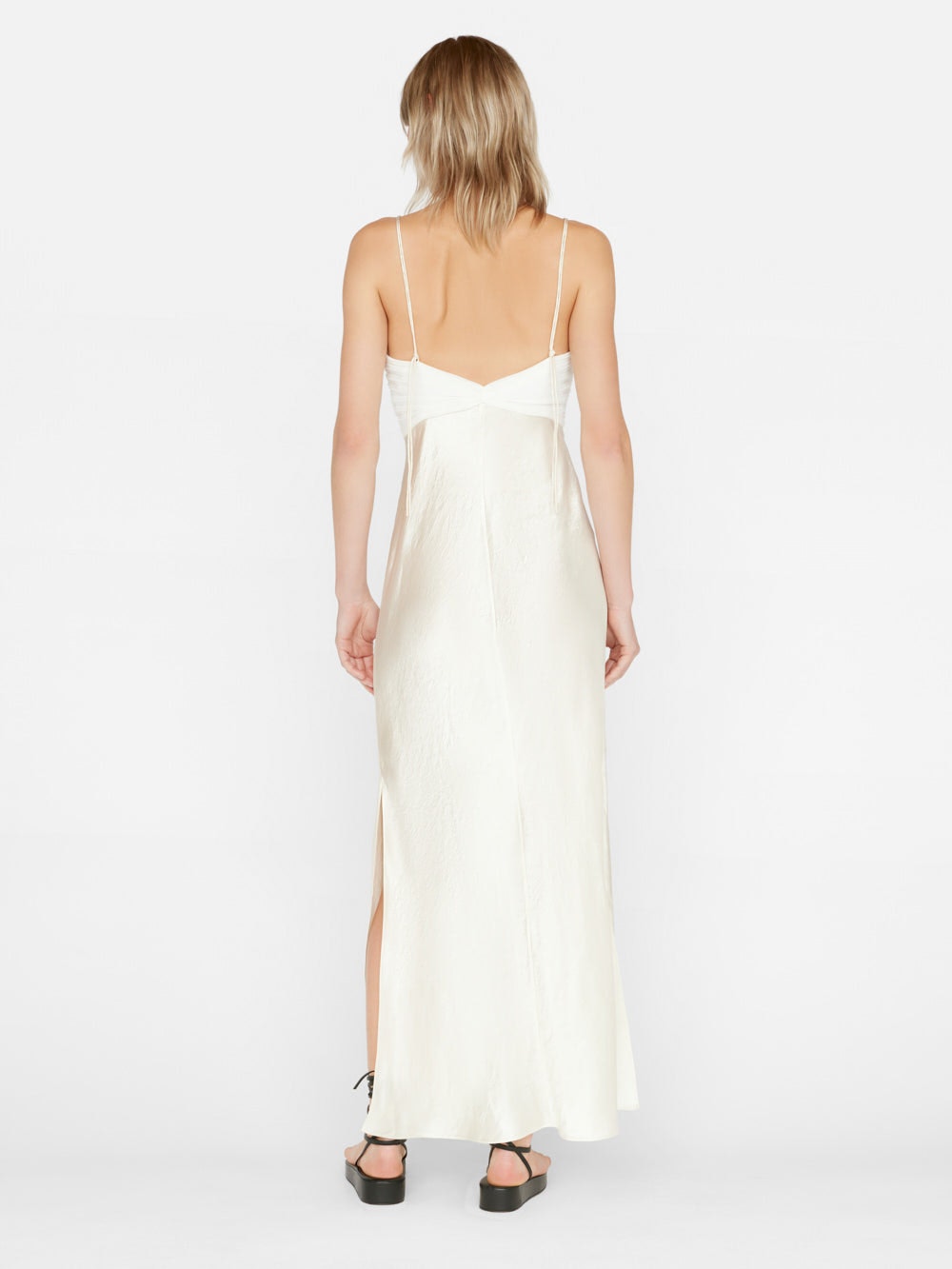 Frame | Pleated Cami Dress - Bone