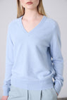 Laing | Amy Cashmere V Neck - Sky