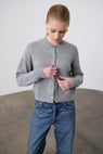 Laing | Boxy Cashmere Cardigan - Grey Marle