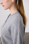 Laing | Boxy Cashmere Cardigan - Grey Marle