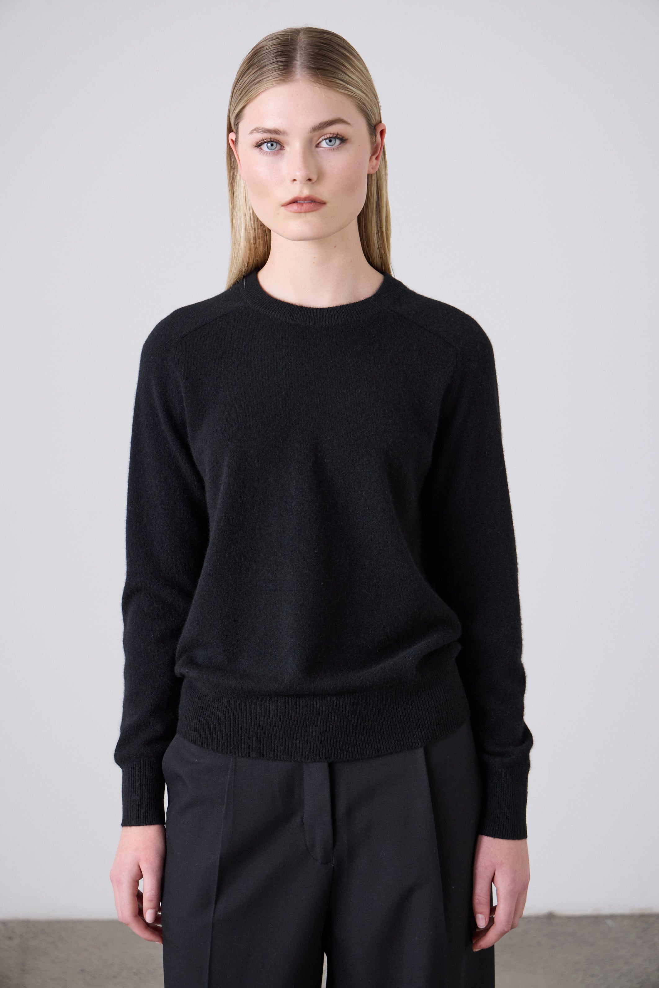 Laing | Sam Cashmere Crew - Black