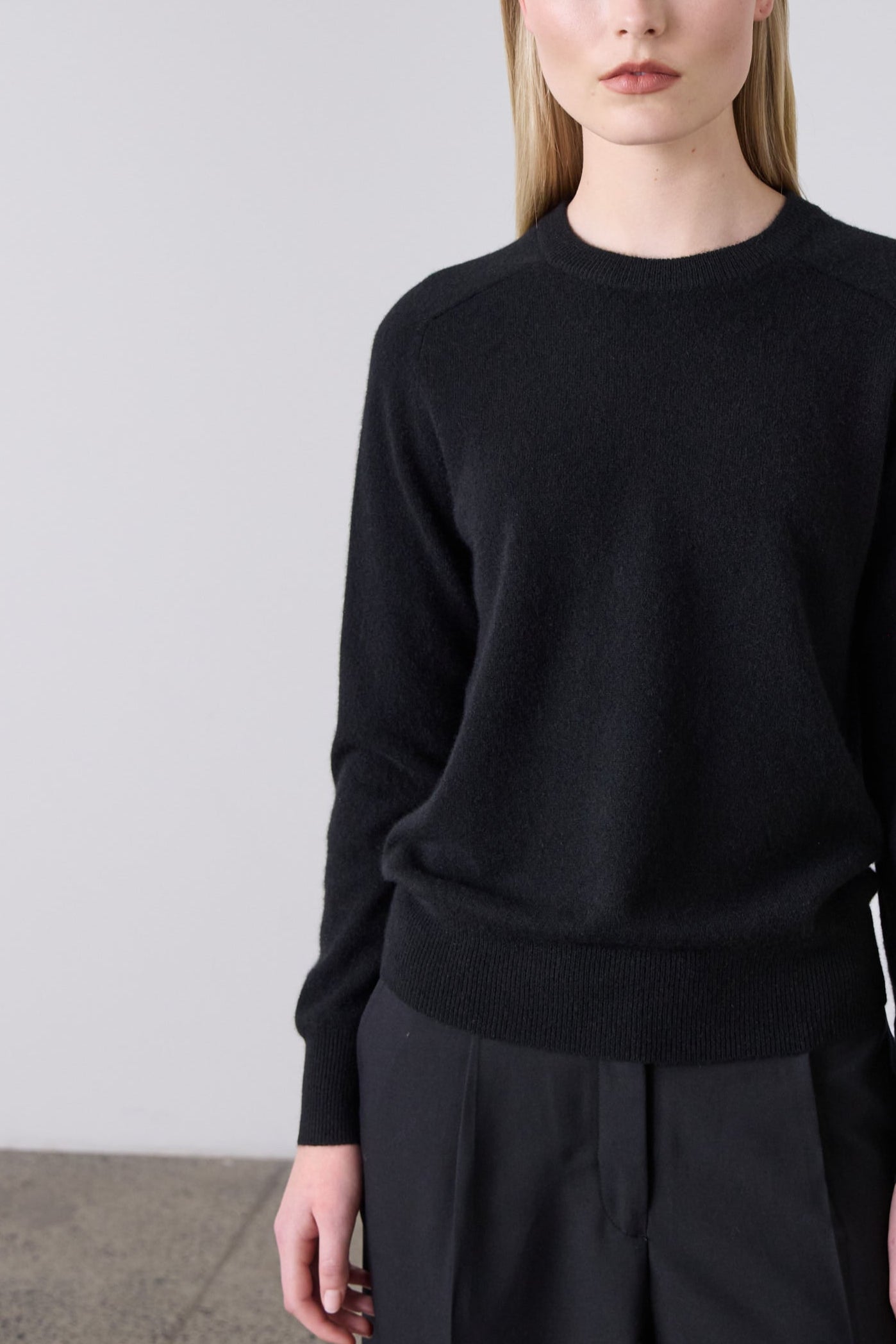 Laing | Sam Cashmere Crew - Black