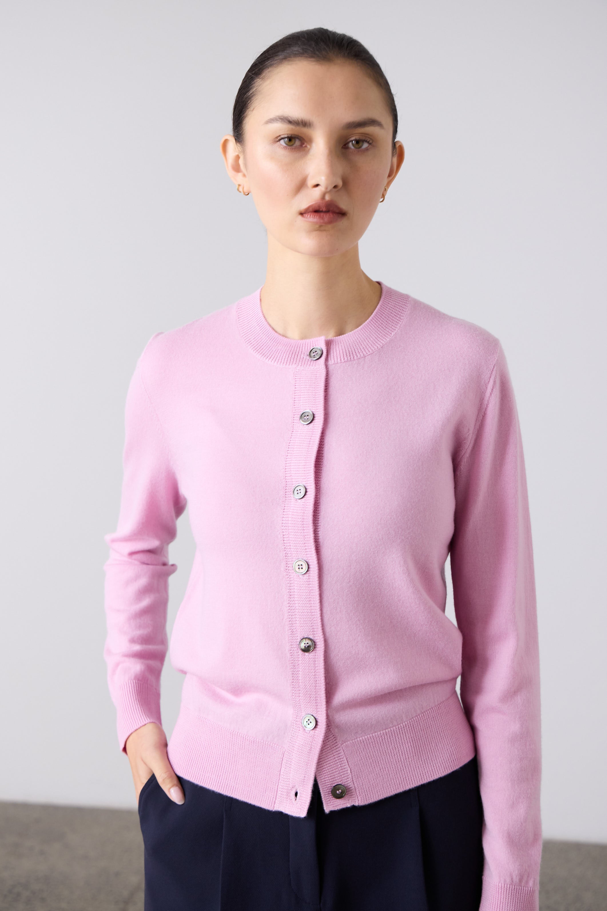 Laing | Sylvia Merino Cardigan - Blossom