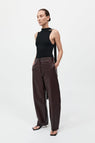 St Agni | Leather Balloon Pant - Bordeau