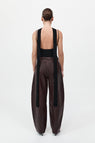 St Agni | Leather Balloon Pant - Bordeau