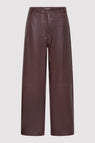 St Agni | Leather Balloon Pant - Bordeau