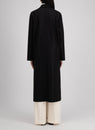 Harris Wharf London | Long Boxy Coat Light Pressed Wool - Black