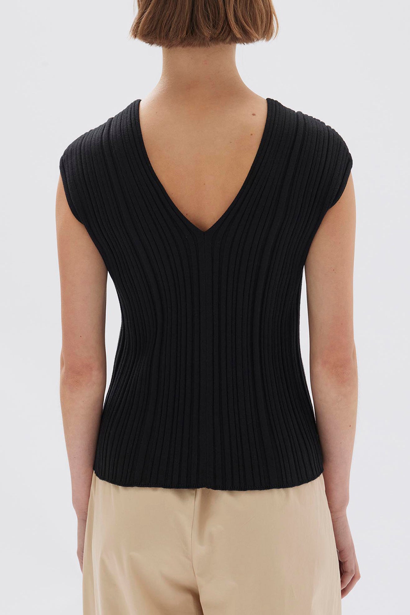 Assembly Label | Lottie Knit Tank - Black