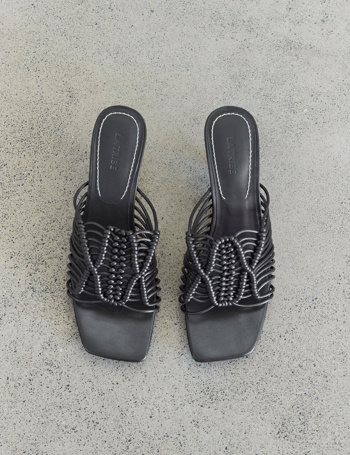 La Tribe | Macrame Heel - Pepper