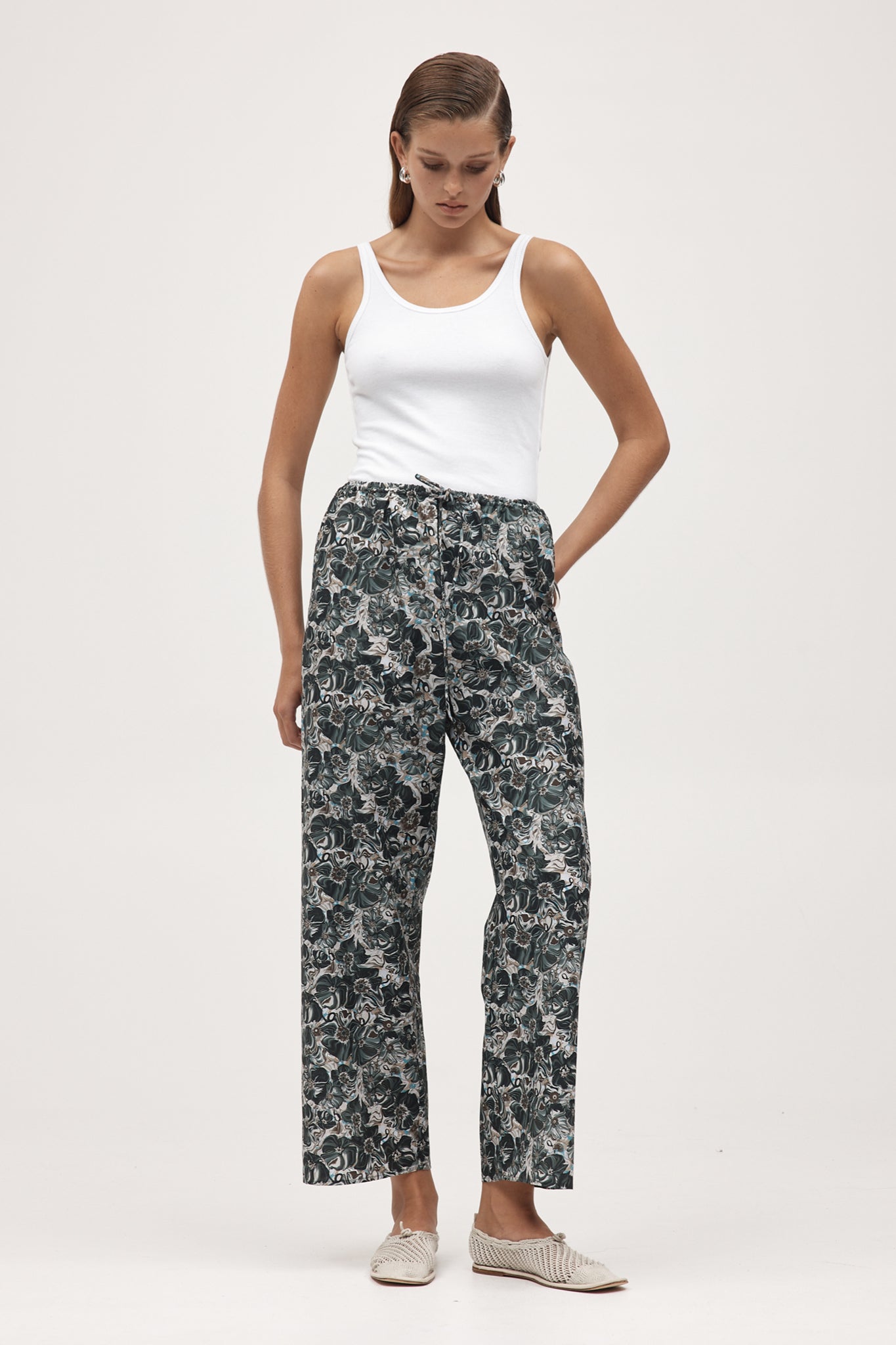 Marle | Renee Pant - Flora Marble