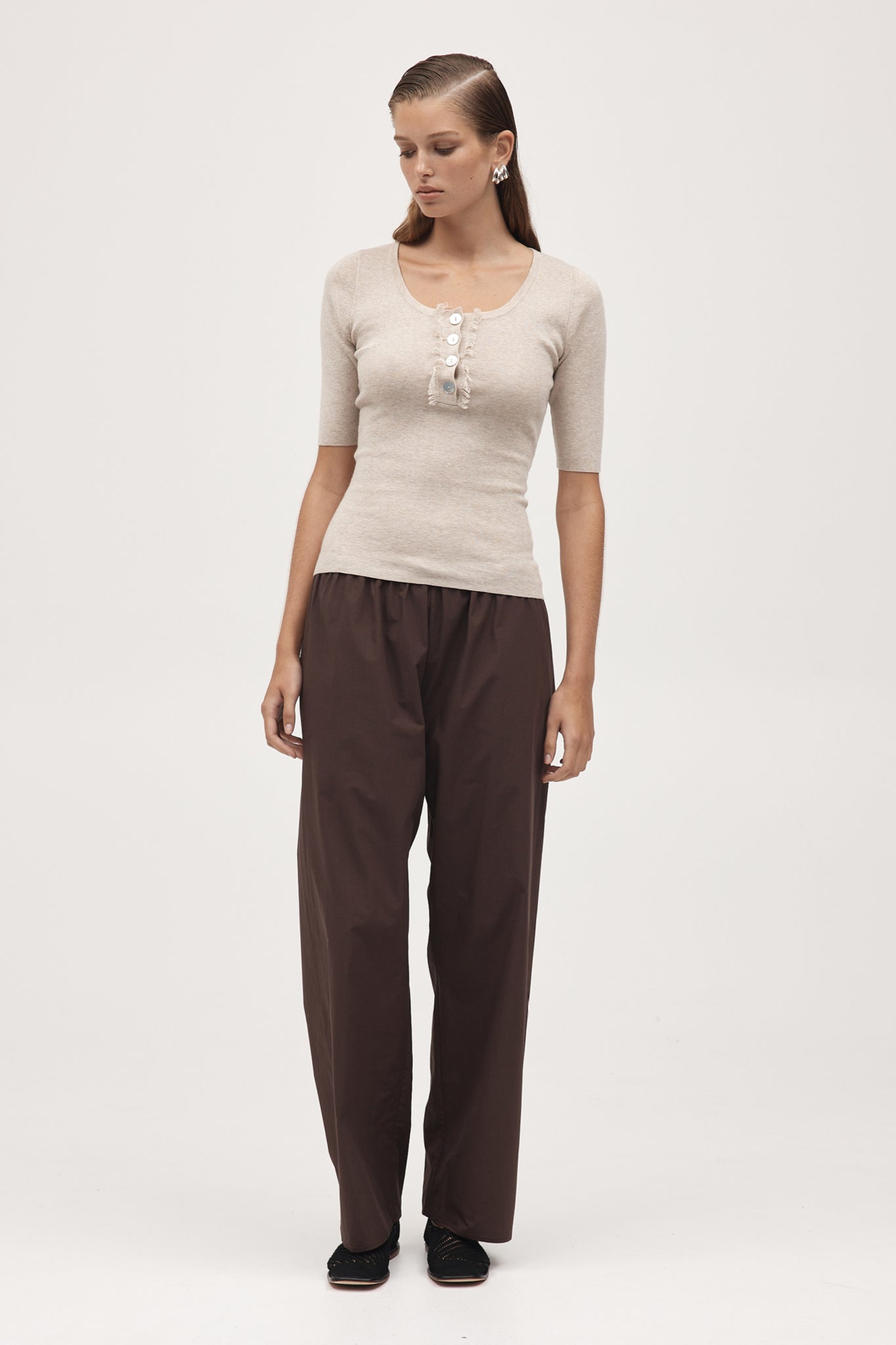 Marle | Shona Top - Oatmeal