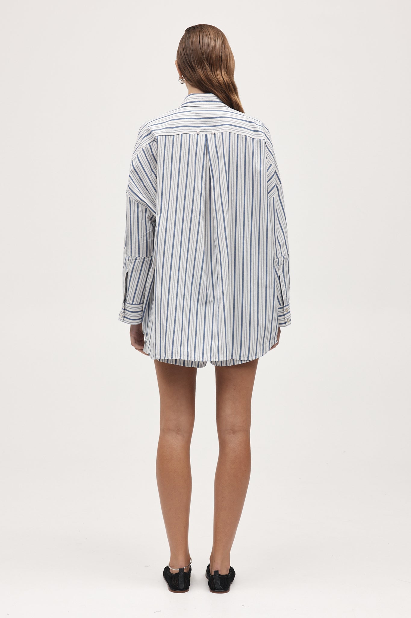 Marle | Edie Shirt - Cerulean Stripe