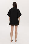 Marle | Tegan Shirt - Black Embroidery