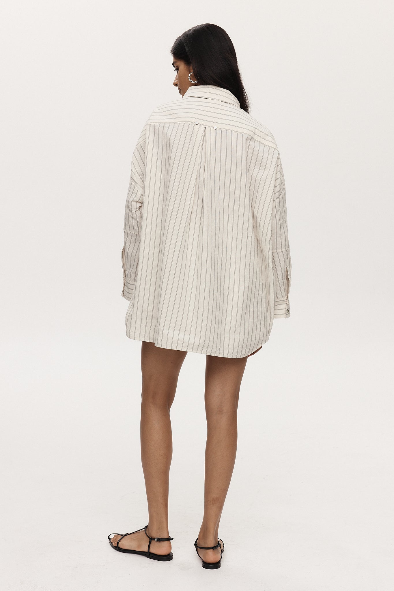 Marle | Edie Shirt - Ivory Stripe