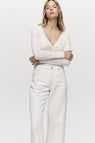 Marle | Wide Leg Jean - Ivory