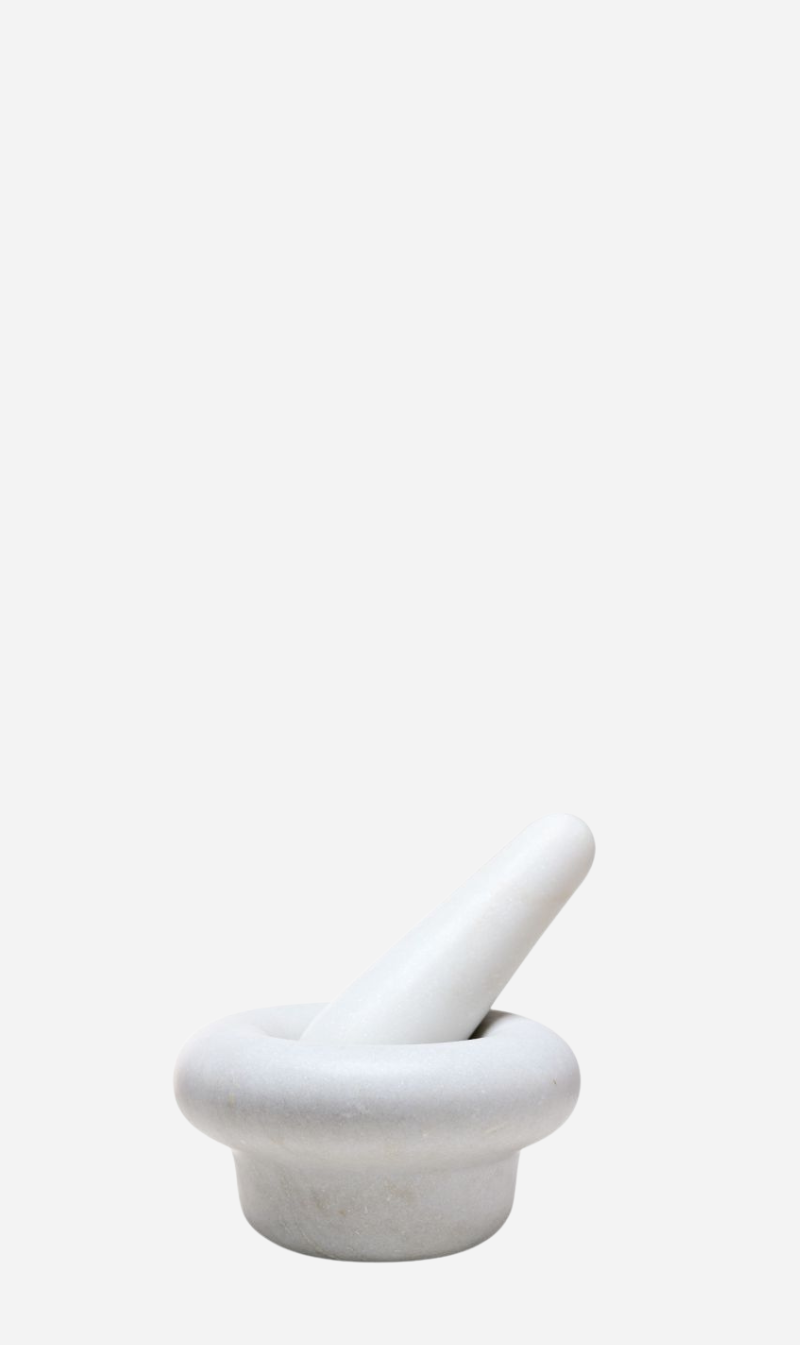 Tom Dixon | Stone Pestle & Mortar - White Morwad