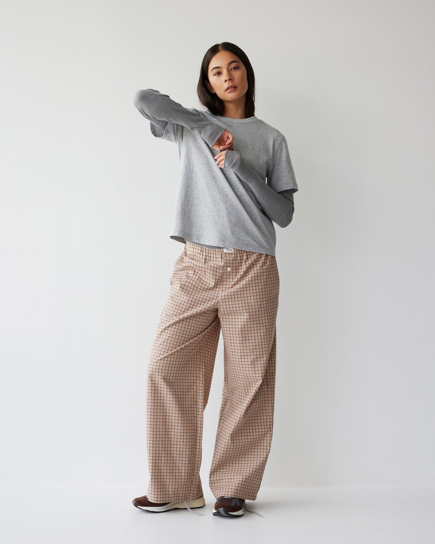 Dear Dylan | Merino Long Sleeve Knit - Grey Marle