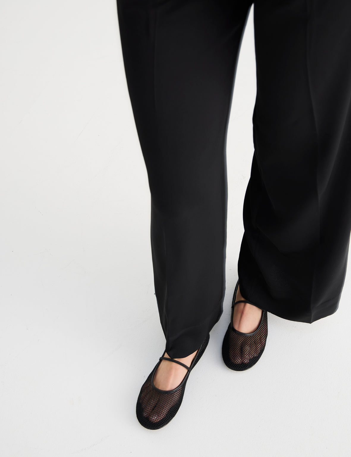 La Tribe | Net Ballet Flat - Black