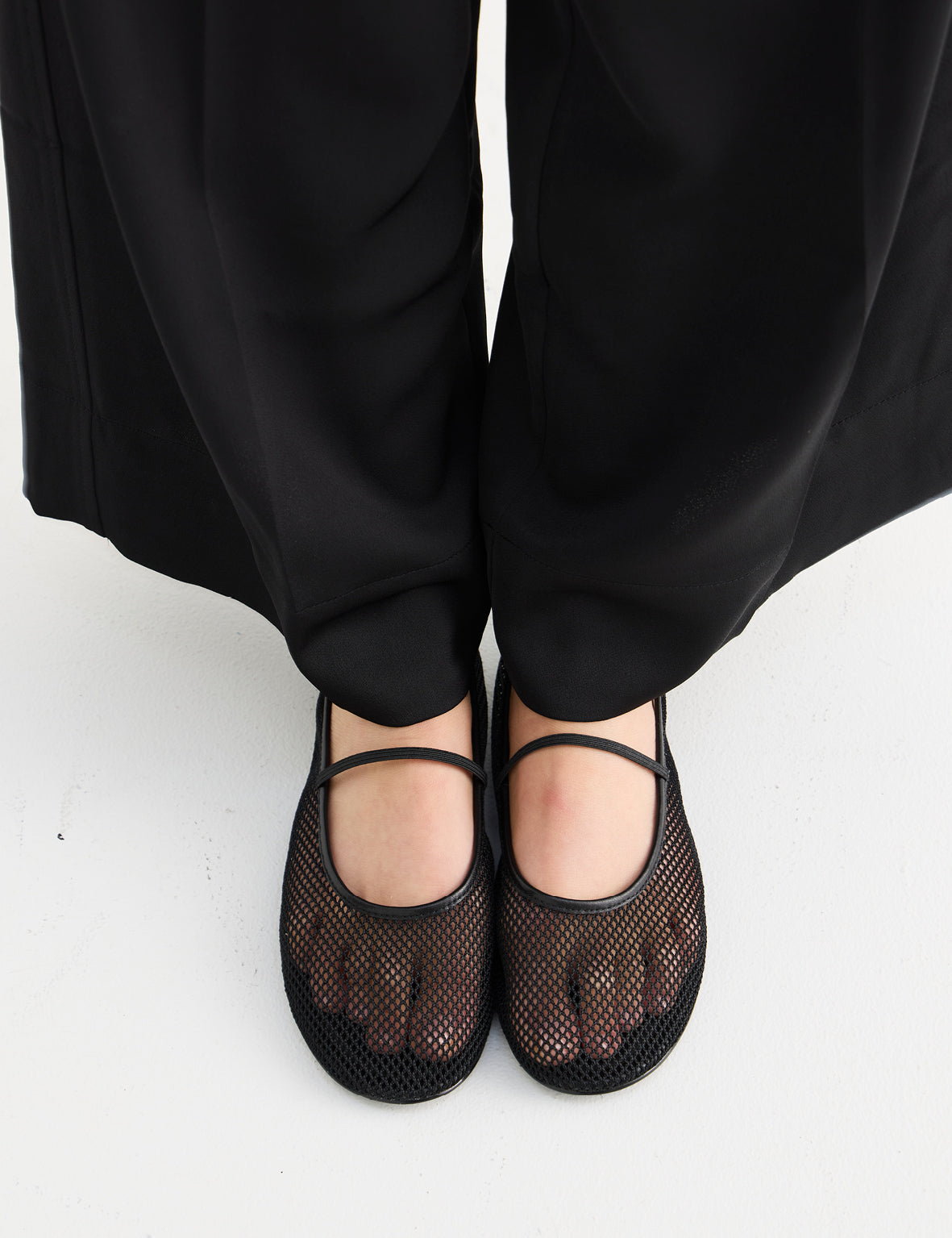 La Tribe | Net Ballet Flat - Black