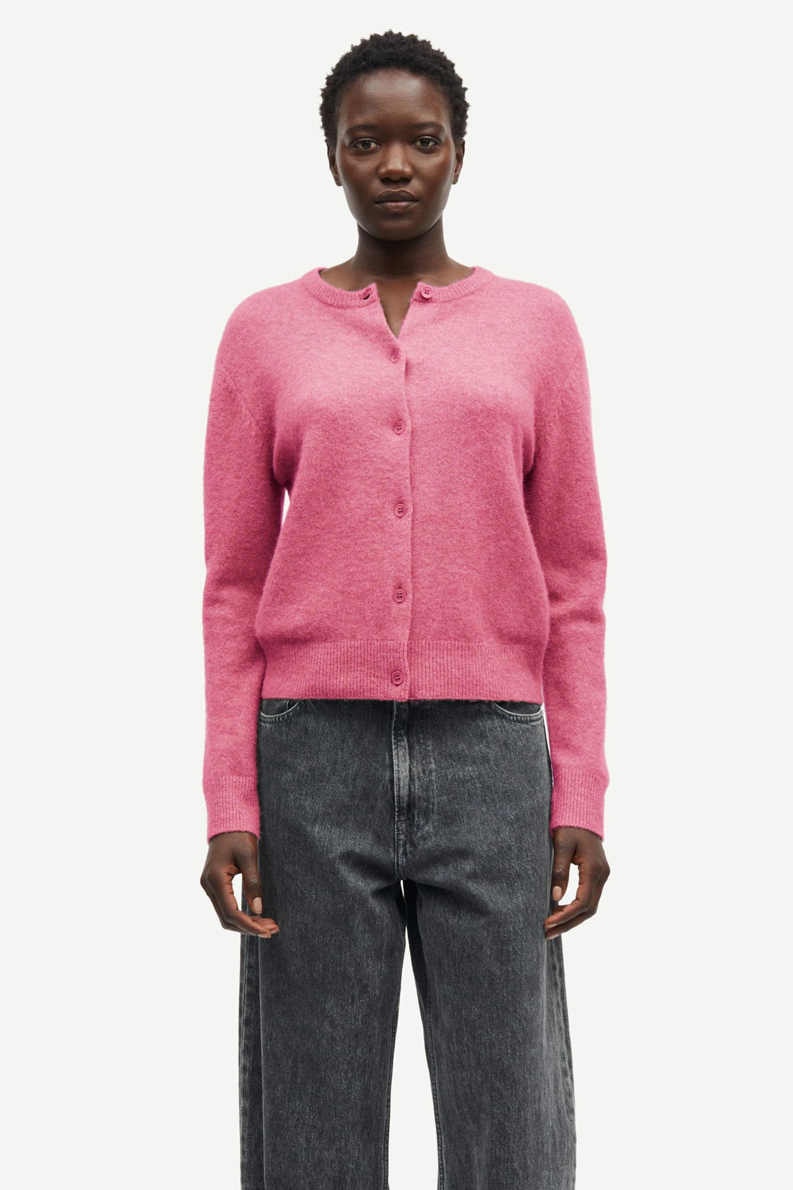 Samsoe Samsoe | Nor Short Cardigan - Rose Wine