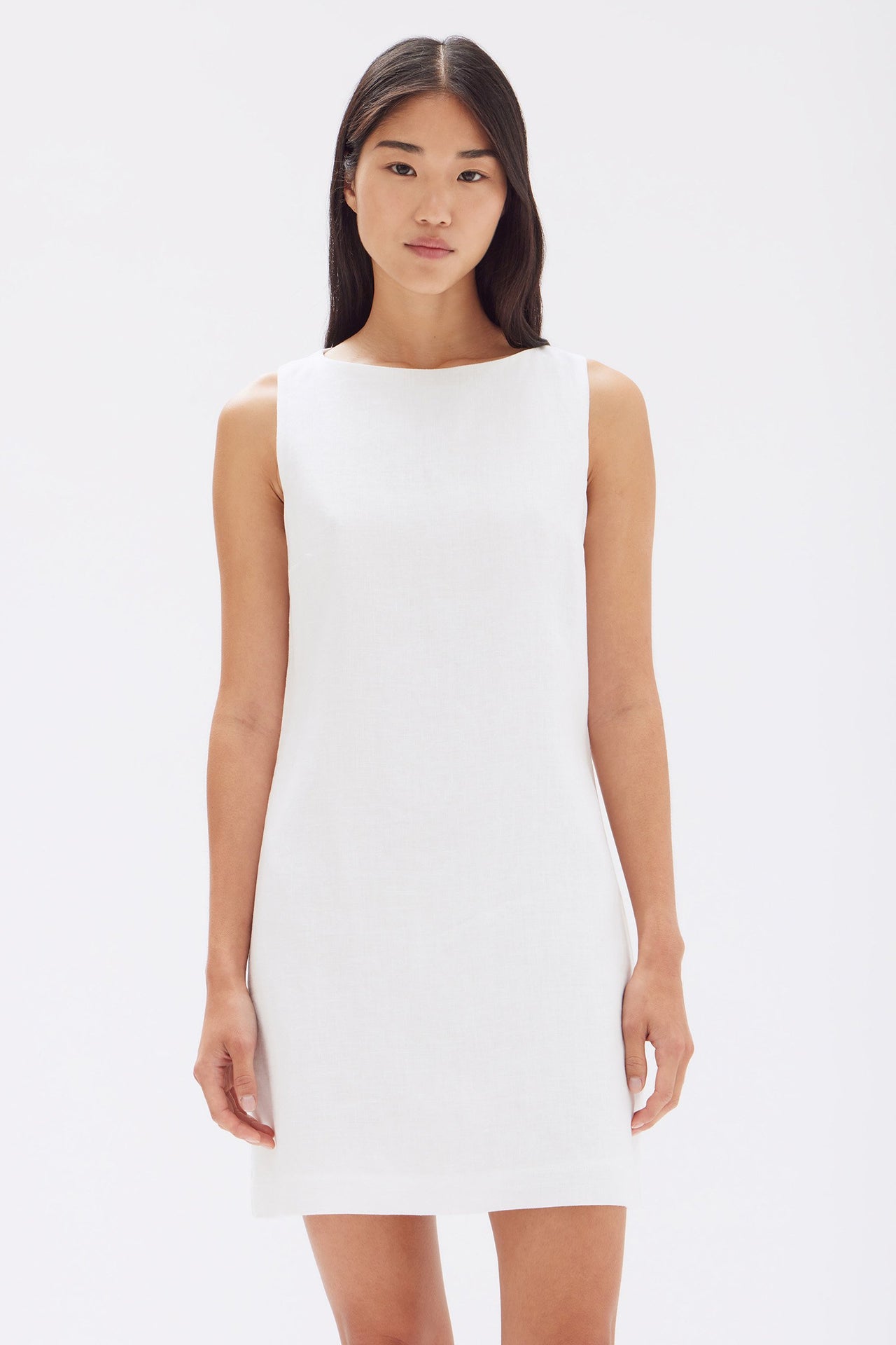 Assembly Label | Nadine Linen Mini Dress - White