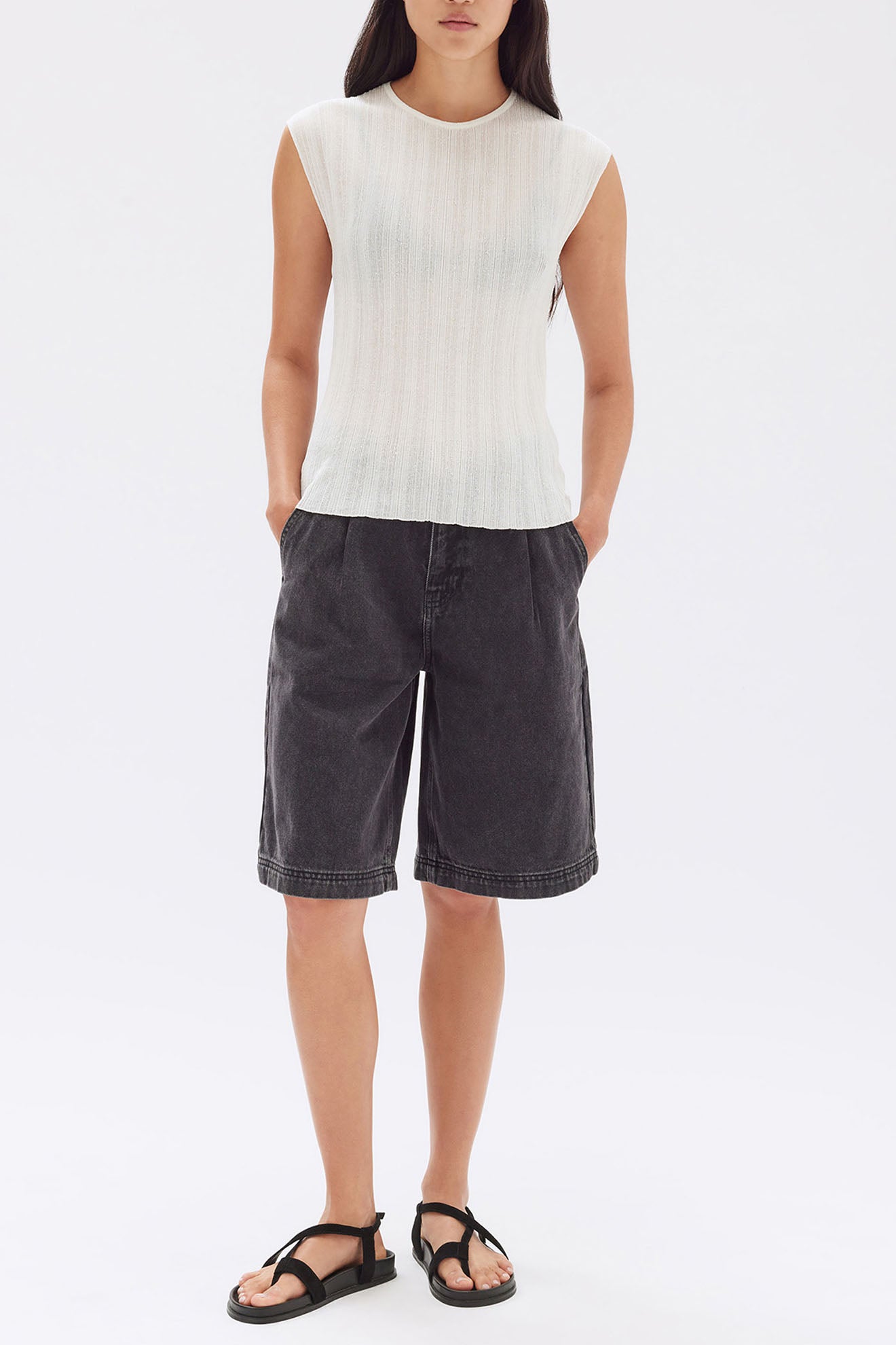 Assembly Label | Noa Knit Tank - White