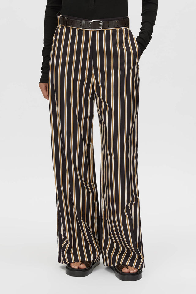 Camilla and Marc | Novella Pant - Black/Bronze Stripe