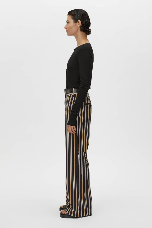 Camilla and Marc | Novella Pant - Black/Bronze Stripe