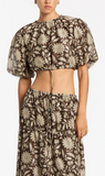 SIR The Label | Xanita Puff Sleeve Crop - Xanita Print