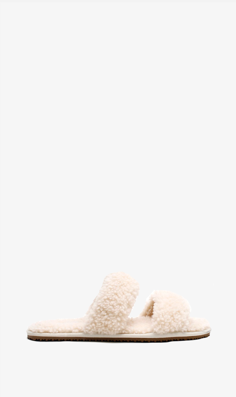 La Tribe | Double Strap Shearling - Cream