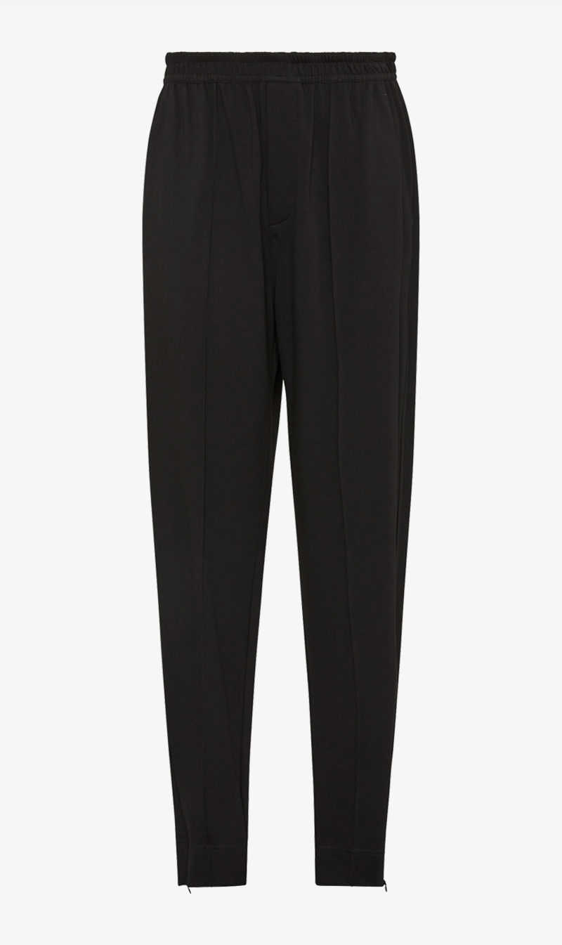 Bassike | Jersey Zip Hem Pant - Black