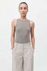 St Agni | Organic Cotton Bateau Tank - Slate