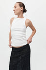 St Agni | Organic Cotton Bateau Tank - White