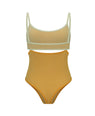 Nagnata | Splice Bodysuit - Pistachio/Marigold