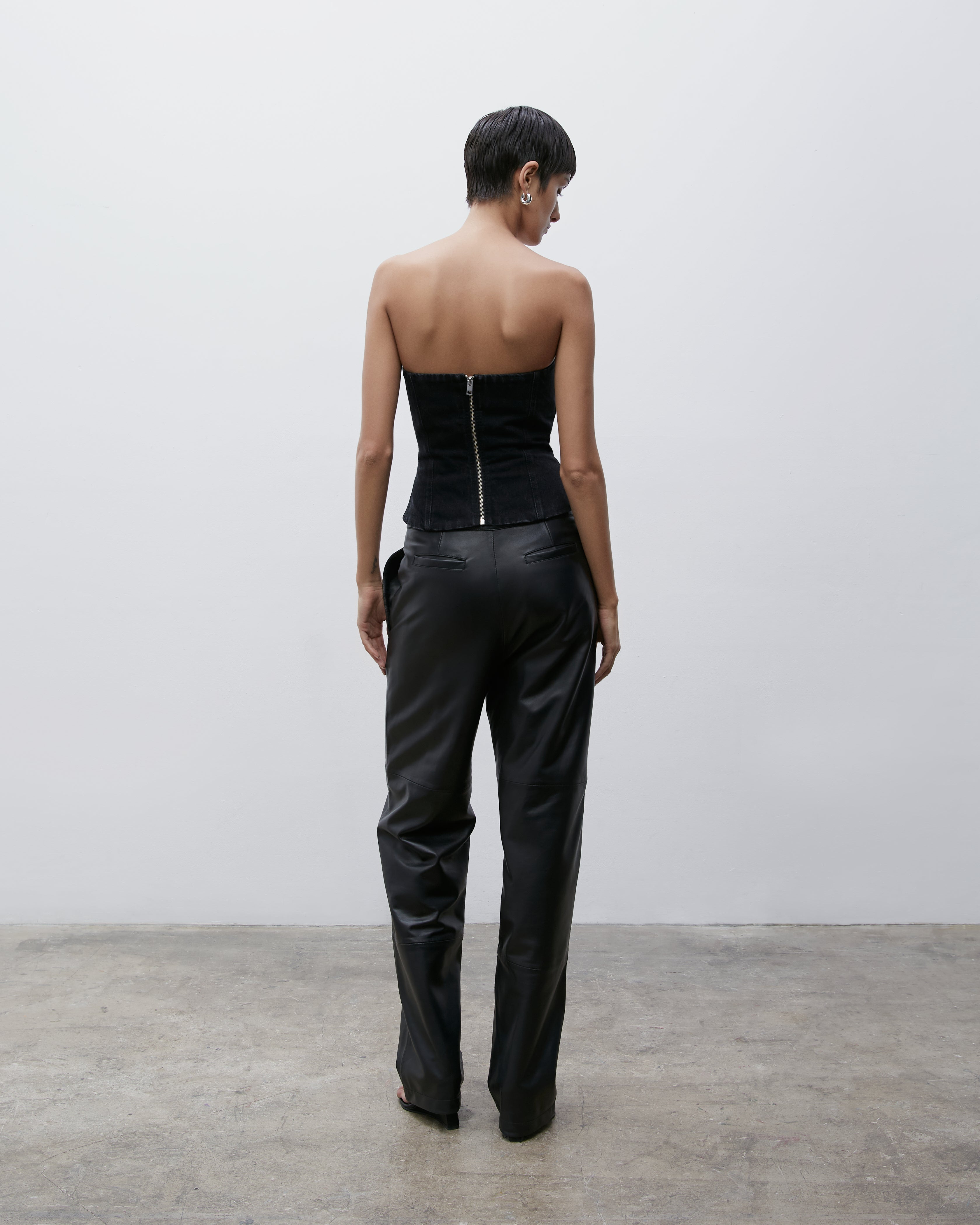 Paris Georgia | Tia Leather Pant - Black