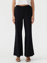 Bassike | Viscose Twill Flared Pant - Black