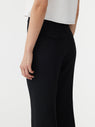 Bassike | Viscose Twill Flared Pant - Black