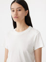 Bassike | Raw Edge Baby T.Shirt - White