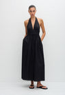 Matteau | Plunge Halter Dress - Black