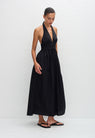 Matteau | Plunge Halter Dress - Black