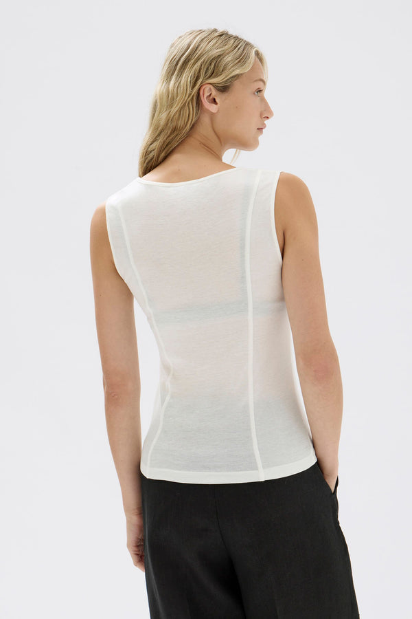 Assembly Label | Penelope Jersey Tank - White