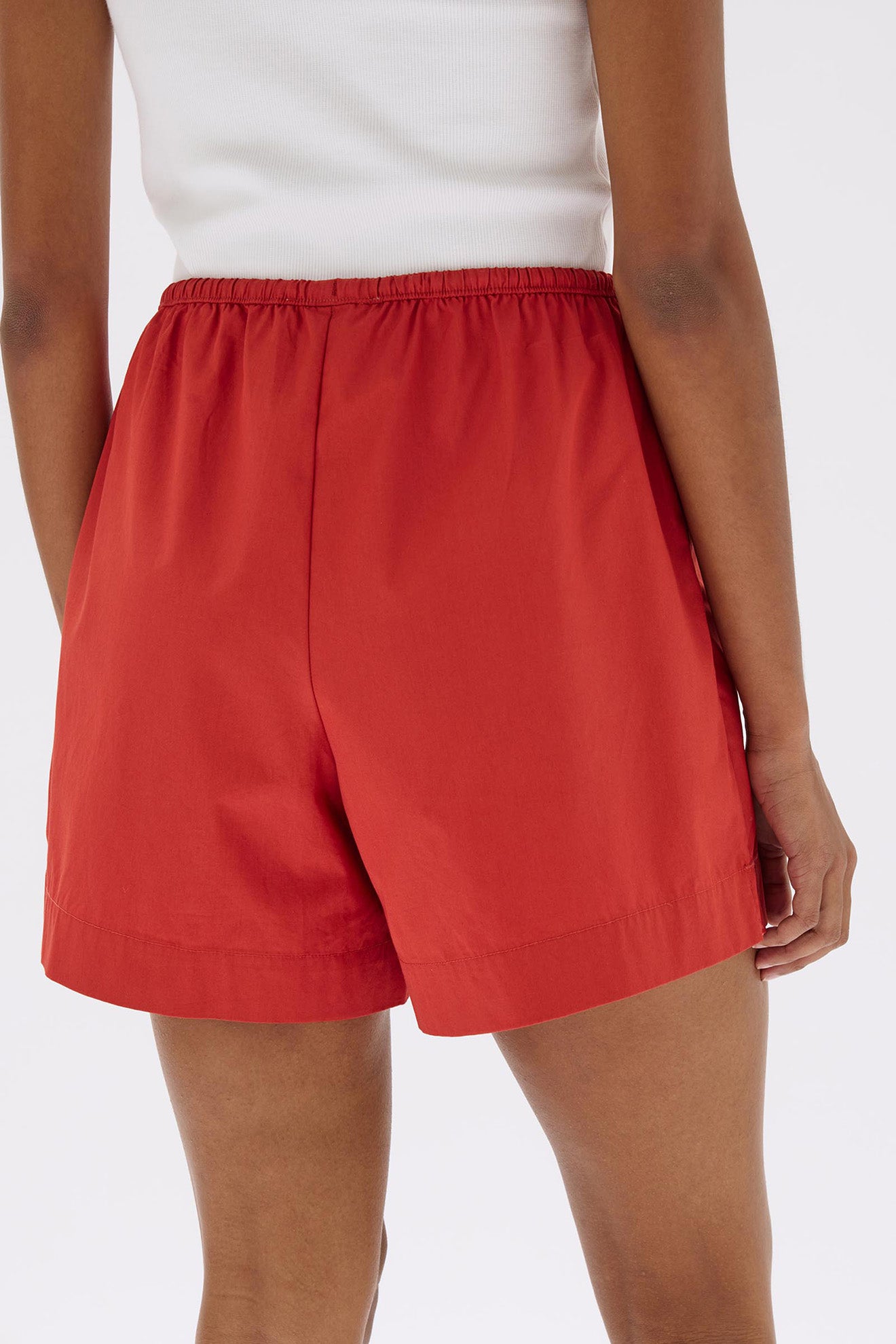 Assembly Label | Philipa Poplin Short - Papaya