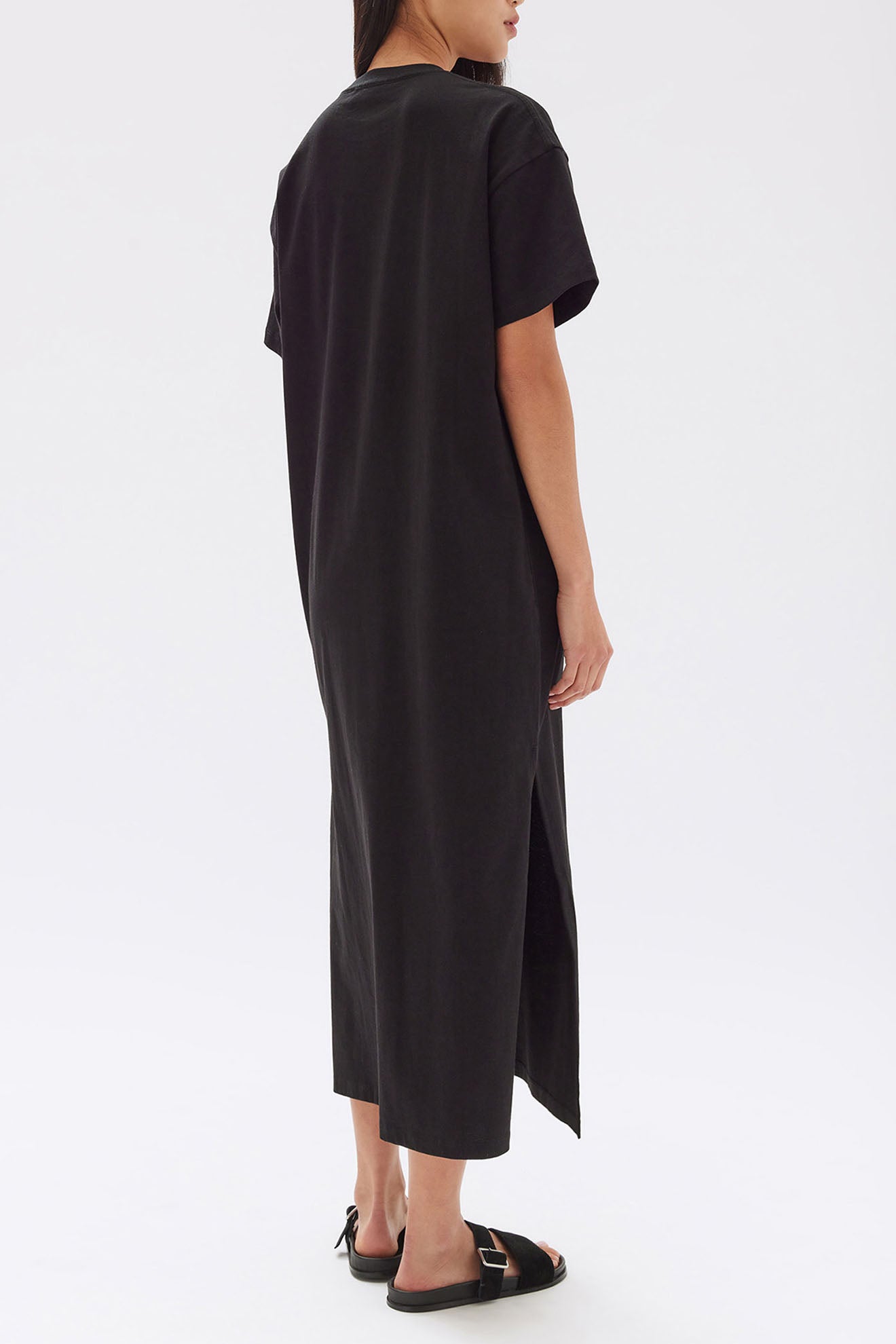 Assembly Label | Portia Jersey Tee Dress - Black