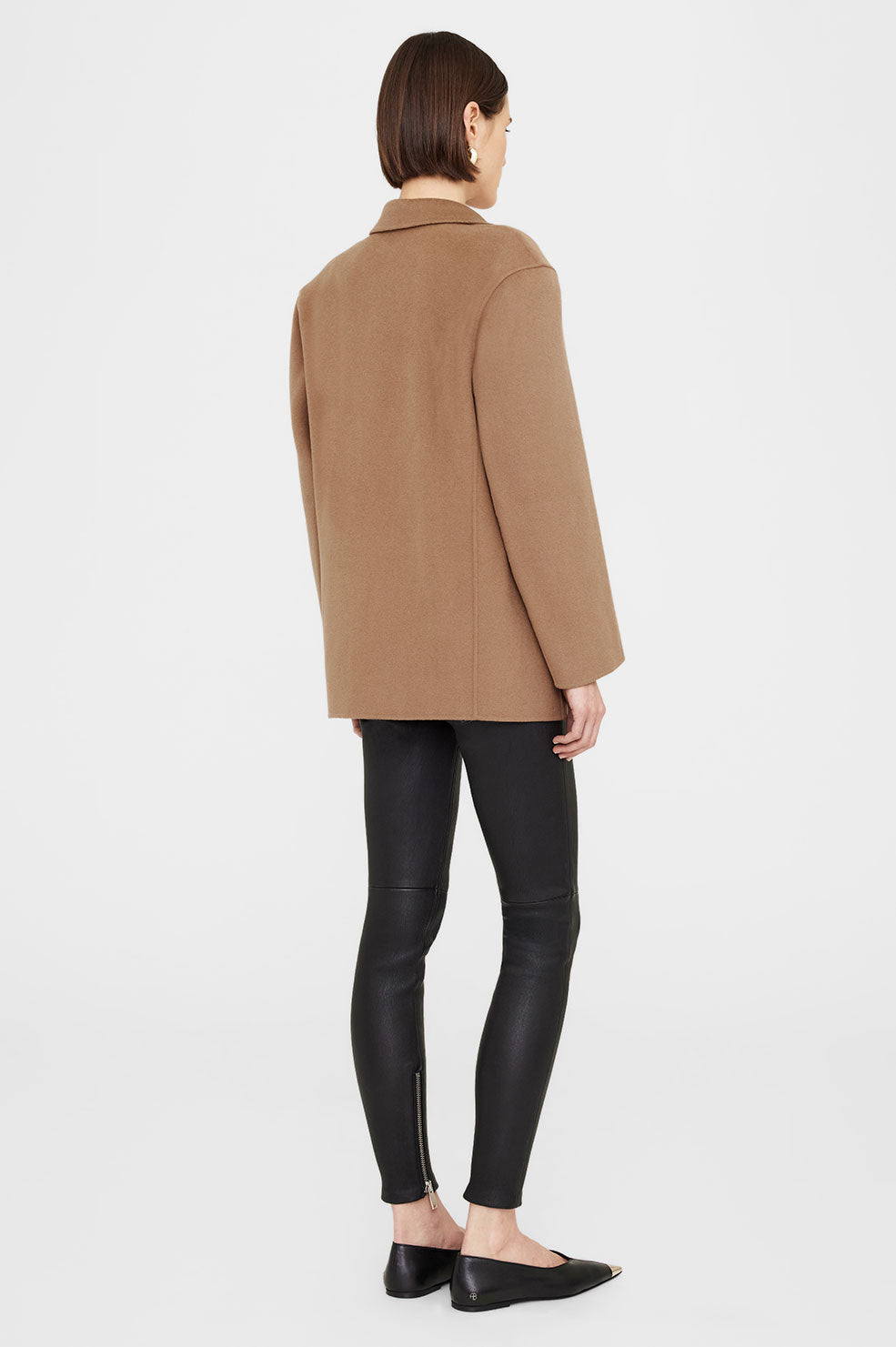 Anine Bing | Quinn Blazer - Camel Cashmere Blend