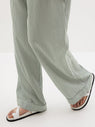 Bassike | Stripe Summer Pant - Green/White