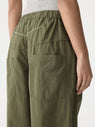 Bassike | Crushed Cotton Summer Pant - Khaki